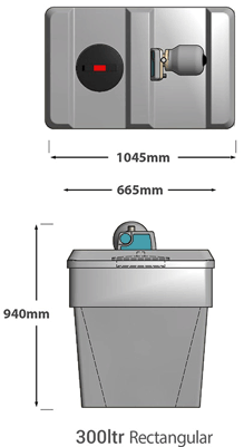Additional image for Rectangular Tank With Variable Speed Pump (300L Tank).
