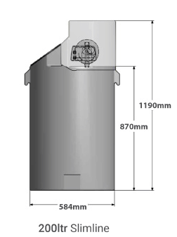 Additional image for Slimline Tank With Variable Speed Pump (200L Tank).