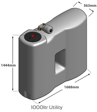 Additional image for Utility Tank With Variable Speed TWIN Pumps (1000L Tank).