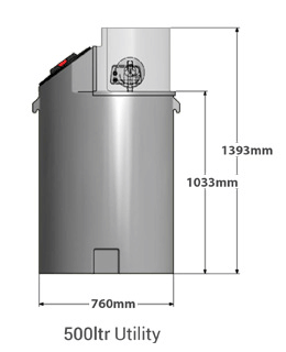 Additional image for Utility Tank With Fixed Speed Pump (500L Tank).
