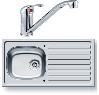 Additional image for Kitchen Sink, Waste & Tap. 940x490mm (Reversible).
