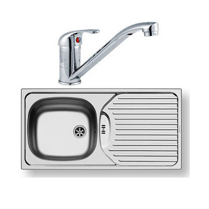 Kitchen Sink Waste Tap 860x435mm Reversible Pyramis