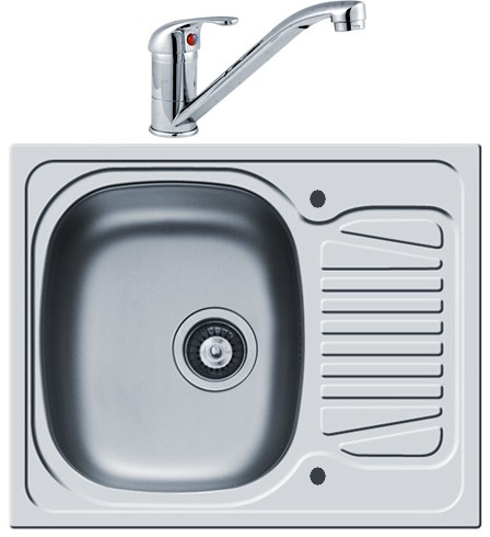 Additional image for Sparta Kitchen Sink, Waste & Tap. 620x500mm (Reversible).