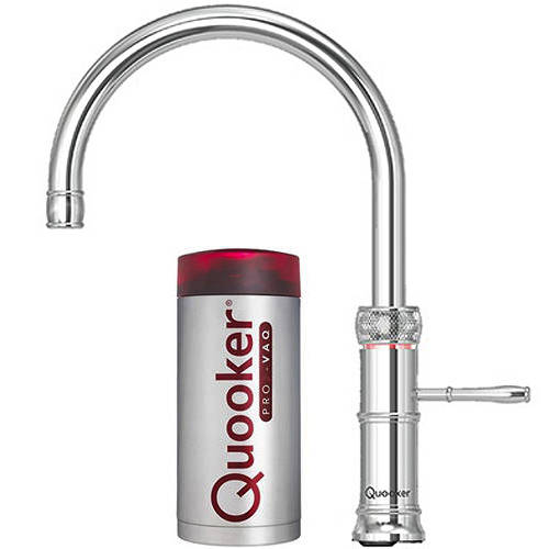 Additional image for Round Boiling Water Kitchen Tap. COMBI (Polished Chrome).