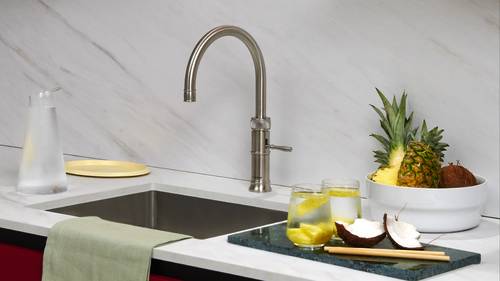 Additional image for Round Boiling Water Kitchen Tap. COMBI (Stainless Steel).