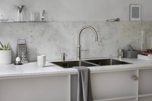 Additional image for Round Boiling Water Kitchen Tap. COMBI (Stainless Steel).