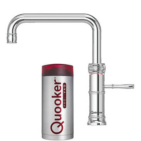 Additional image for Square Boiling Water Kitchen Tap. COMBI (Polished Chrome).