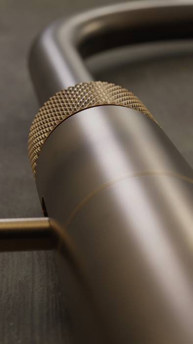 Additional image for Square Boiling Water Kitchen Tap. COMBI (Patinated Brass).