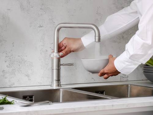 Additional image for Square Boiling Water Kitchen Tap. COMBI (Stainless Steel).