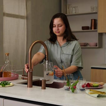 Additional image for 3 In 1 Boiling Water Kitchen Tap. PRO3 (Rose Copper).