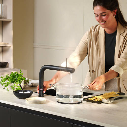 Additional image for Front Boiling Water Kitchen Tap. COMBI (3-in-1, Black).