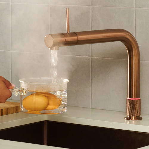 Additional image for Front Boiling Water Kitchen Tap. COMBI (3-in-1, Rose Copper).