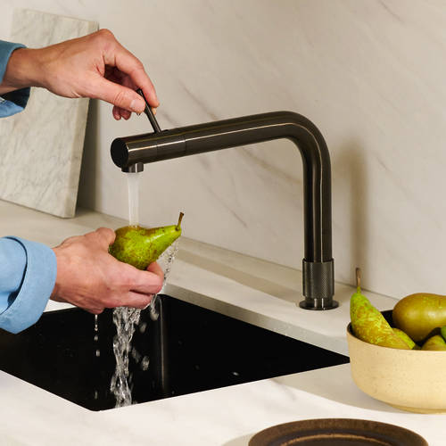 Additional image for Front Boiling Water Kitchen Tap. PRO3 (3-in-1, Black).
