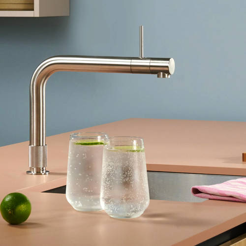 Additional image for Front Boiling Water Kitchen Tap. PRO3 (3-in-1, Stainless Steel).
