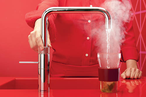 Additional image for Square Boiling Water Kitchen Tap. COMBI (Polished Chrome).