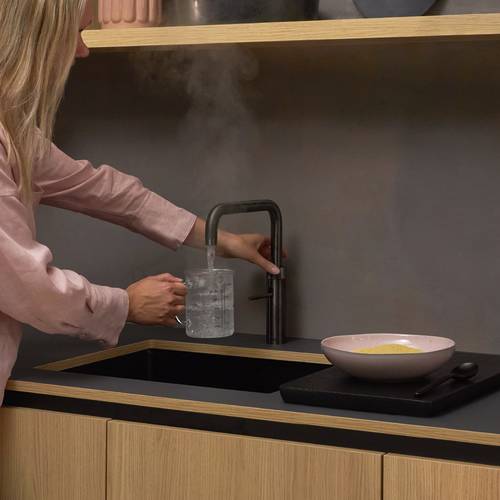 Additional image for Square Boiling Water Kitchen Tap. COMBI (Gunmetal).