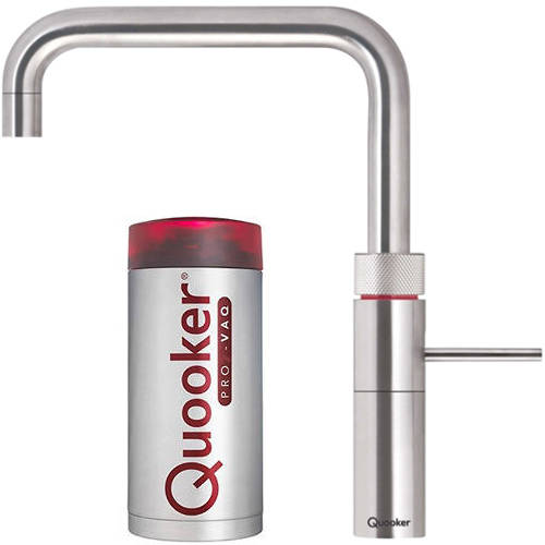 Additional image for Square Boiling Water Kitchen Tap. COMBI (Stainless Steel).