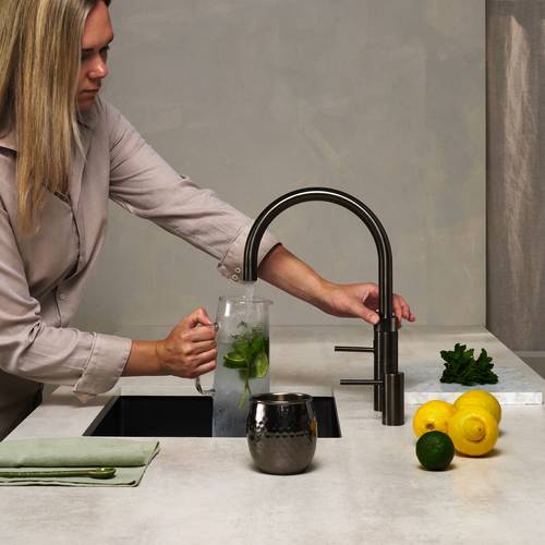 Additional image for Round Boiling Water Kitchen Tap. PRO3 (Gunmetal).