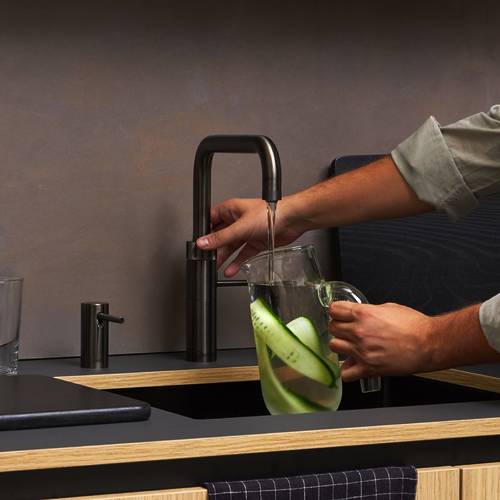 Additional image for Square Boiling Water Kitchen Tap. PRO3 (Gunmetal).