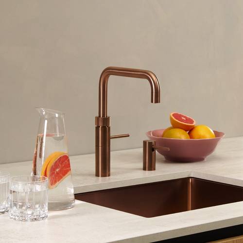Additional image for Square Boiling Water Kitchen Tap. PRO3 (Rose Copper).