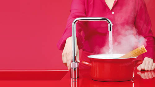 Additional image for Square Boiling Water Kitchen Tap. COMBI (Polished Chrome).