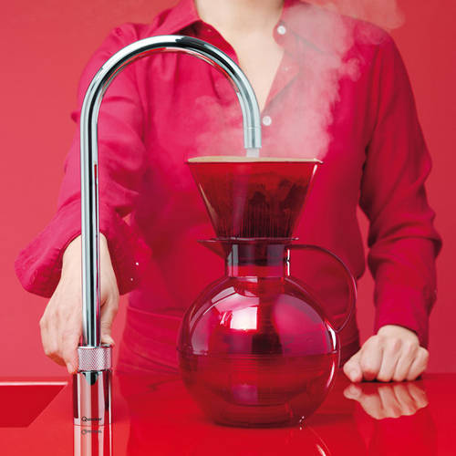 Additional image for Round Boiling Water Kitchen Tap. COMBI (Polished Chrome).