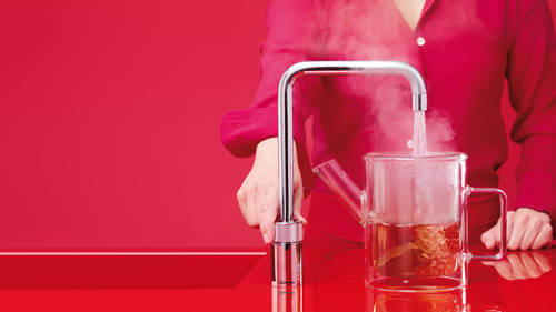 Additional image for Square Twintaps Instant Boiling Tap. COMBI (Polished Chrome).