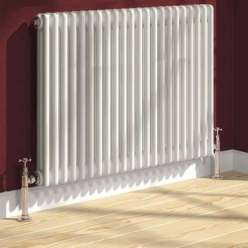 Additional image for Colona 2 Column Radiator (White). 500x605mm.