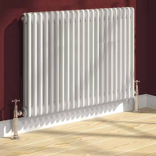 Additional image for Colona 2 Column Radiator (White). 500x785mm.