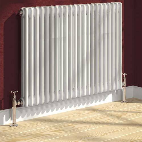 Additional image for Colona 2 Column Radiator (White). 600x605mm.