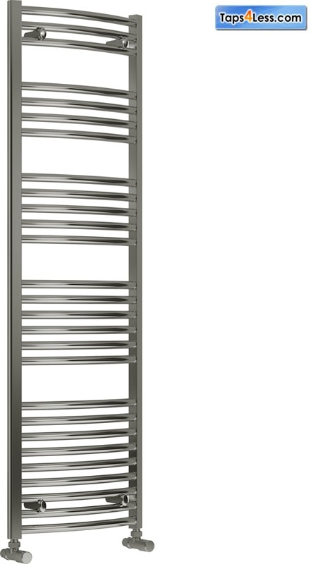 Additional image for Diva Curved Towel Radiator (Chrome). 1600x400mm.