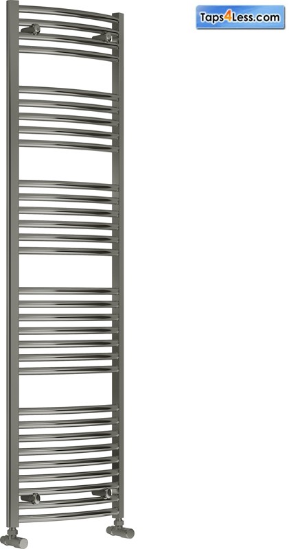 Additional image for Diva Curved Towel Radiator (Chrome). 1800x400mm.