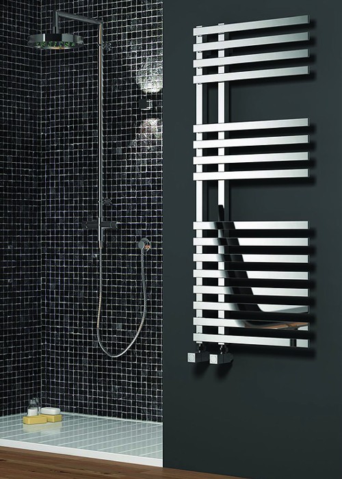 Additional image for Felino Towel Radiator (Chrome). 1200x500mm.