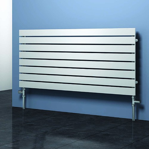 Additional image for Rione Horizontal Radiator (White). 1000x550mm.