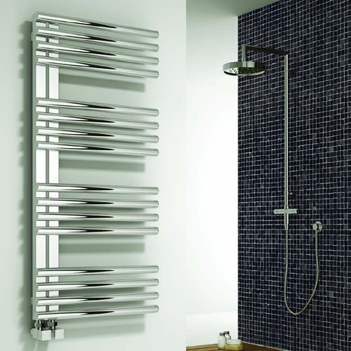 Additional image for Adora Towel Radiator (Stainless Steel). 800x500mm.