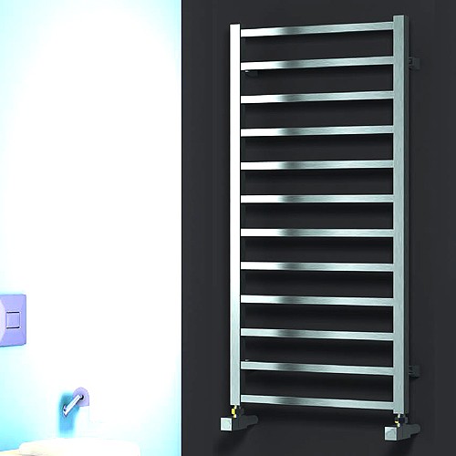 Additional image for Arden Towel Radiator (Satin Stainless Steel). 500x500.