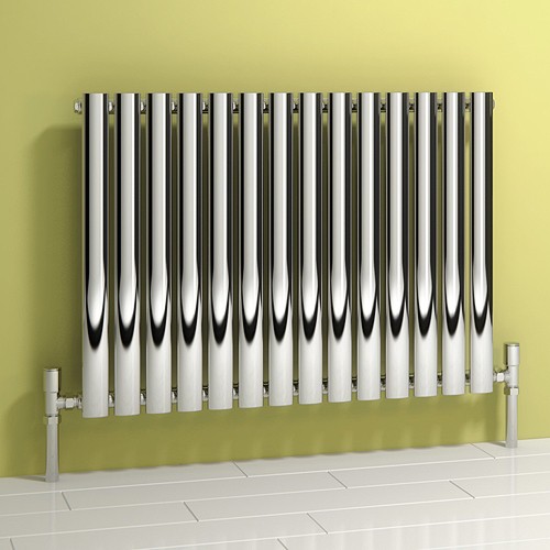 Additional image for Nerox Single Radiator (Polished Stainless Steel). 413x600.