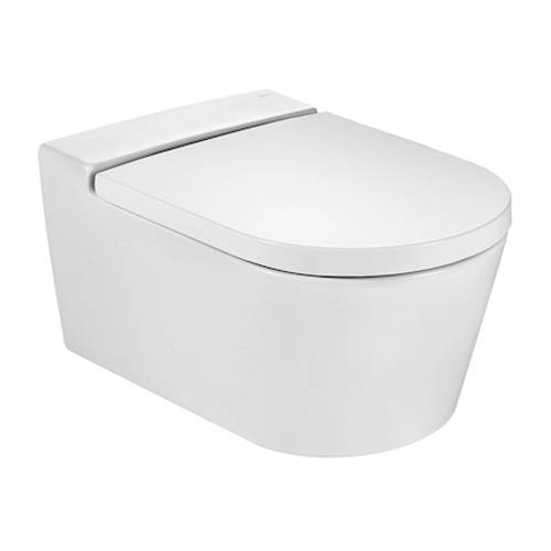 Additional image for Inspira Round Rimless Wall Hung Toilet Pan & Seat.