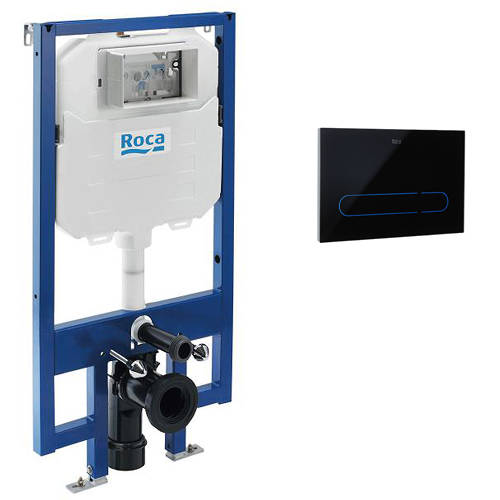 Additional image for Compact Frame, Dual Cistern & EP1 Electronic Panel (Black).