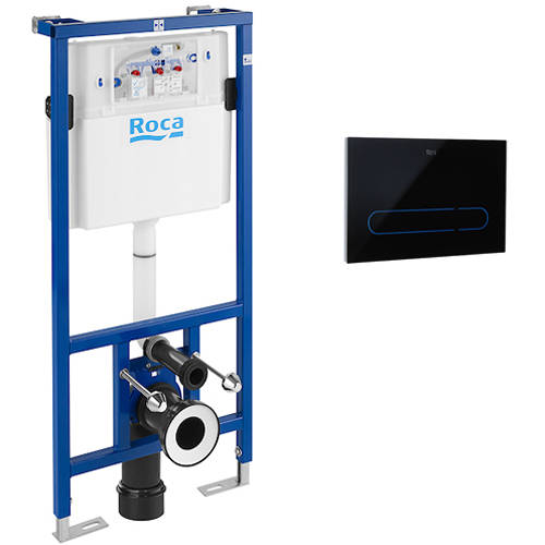 Additional image for PRO WC Frame, Dual Cistern & EP1 Electronic Panel (Black).