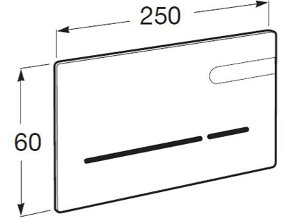 Additional image for EP2 Standard Electronic Panel With Sensor & LEDs (White).