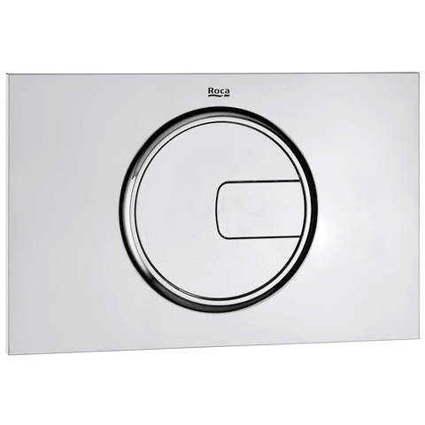 Additional image for DUPLO LH Wall Hung Frame & PL4 Dual Flush Panel (Chrome).