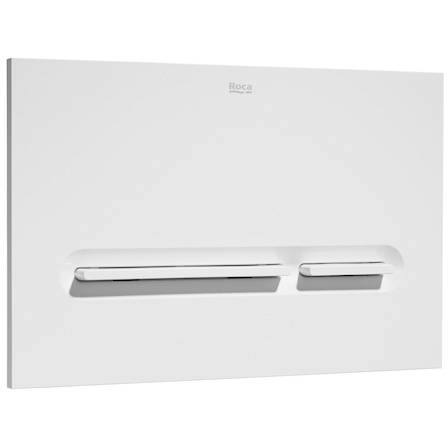 Additional image for DUPLO LH Wall Hung Frame & PL5 Dual Flush Panel (White).