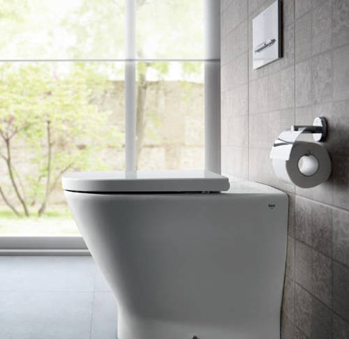 Additional image for Low Height Concealed Cistern & PL5 Dual Flush Panel (Grey).