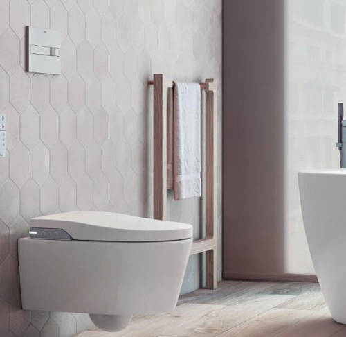 Additional image for Low Height Concealed Cistern & PL2 Dual Flush Panel (Chrome).