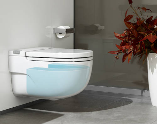 Additional image for Wall Hung Pan With Integrated Cistern & Seat (Solid Wall "I" Type).