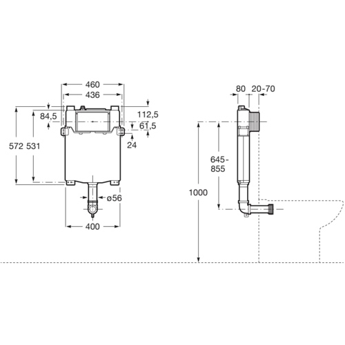 Additional image for Duplo ONE Compact Depth Concealed Cistern (AG).