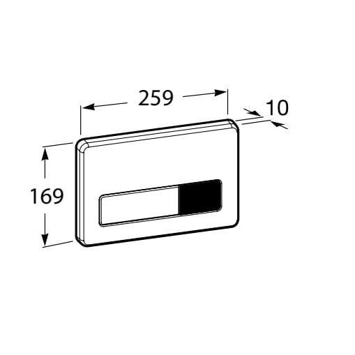 Additional image for EP3-E PRO (DUPLO ONE) - Anti-Vandal Flush Plate With Automatic & Manual (S Steel)