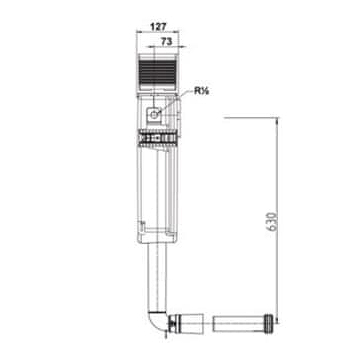 Additional image for Duplo S Under Window Adjustable Concealed Cistern (AG).