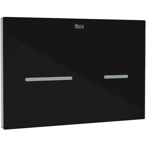 Additional image for EP3 (DUPLO ONE) - Dual Flush Plate With Sensor (Touchless, Black Glass)